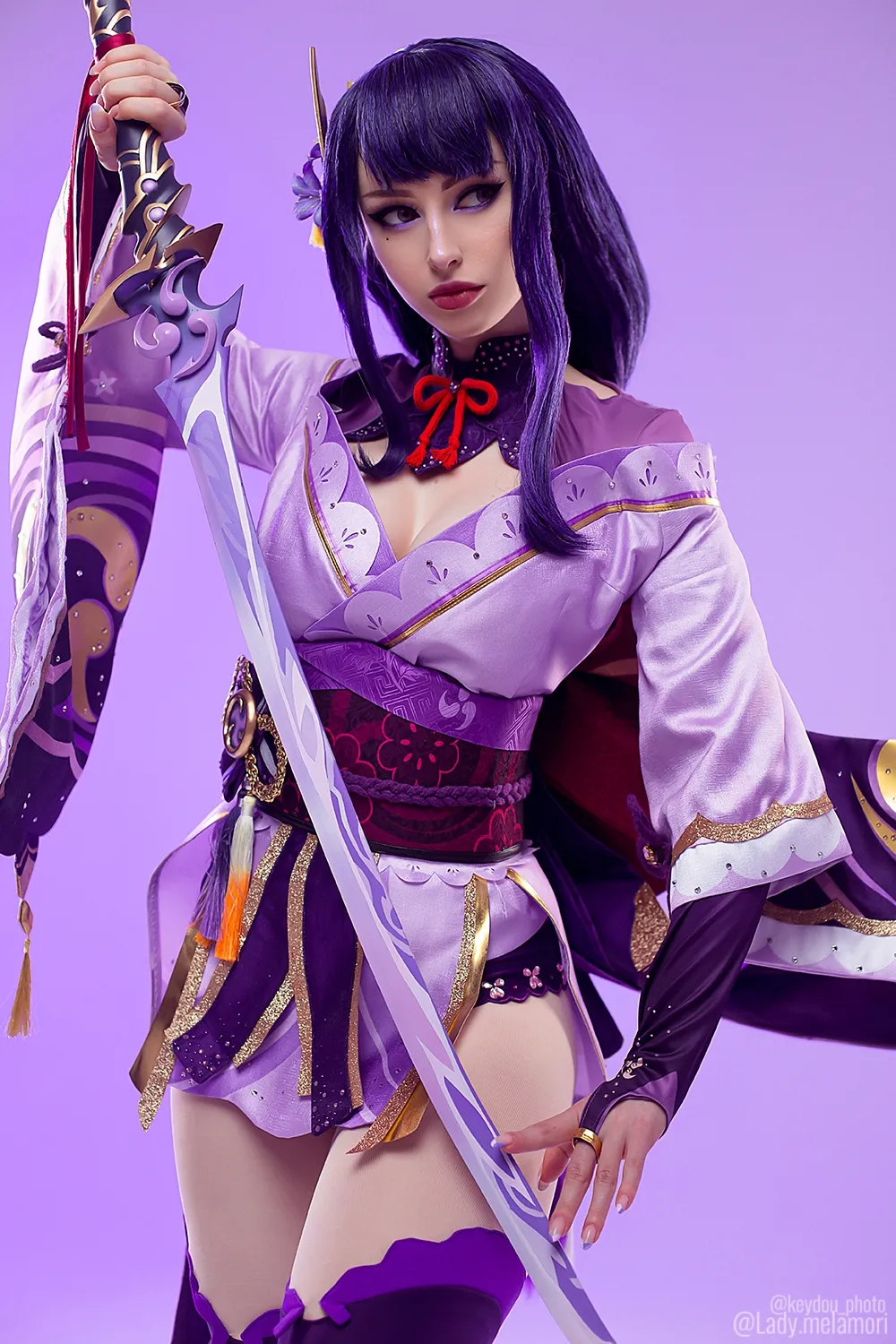 Lady Melamori Raiden Shogun Lingerie Full Set【70P-13.7MB】看起来真不错哦