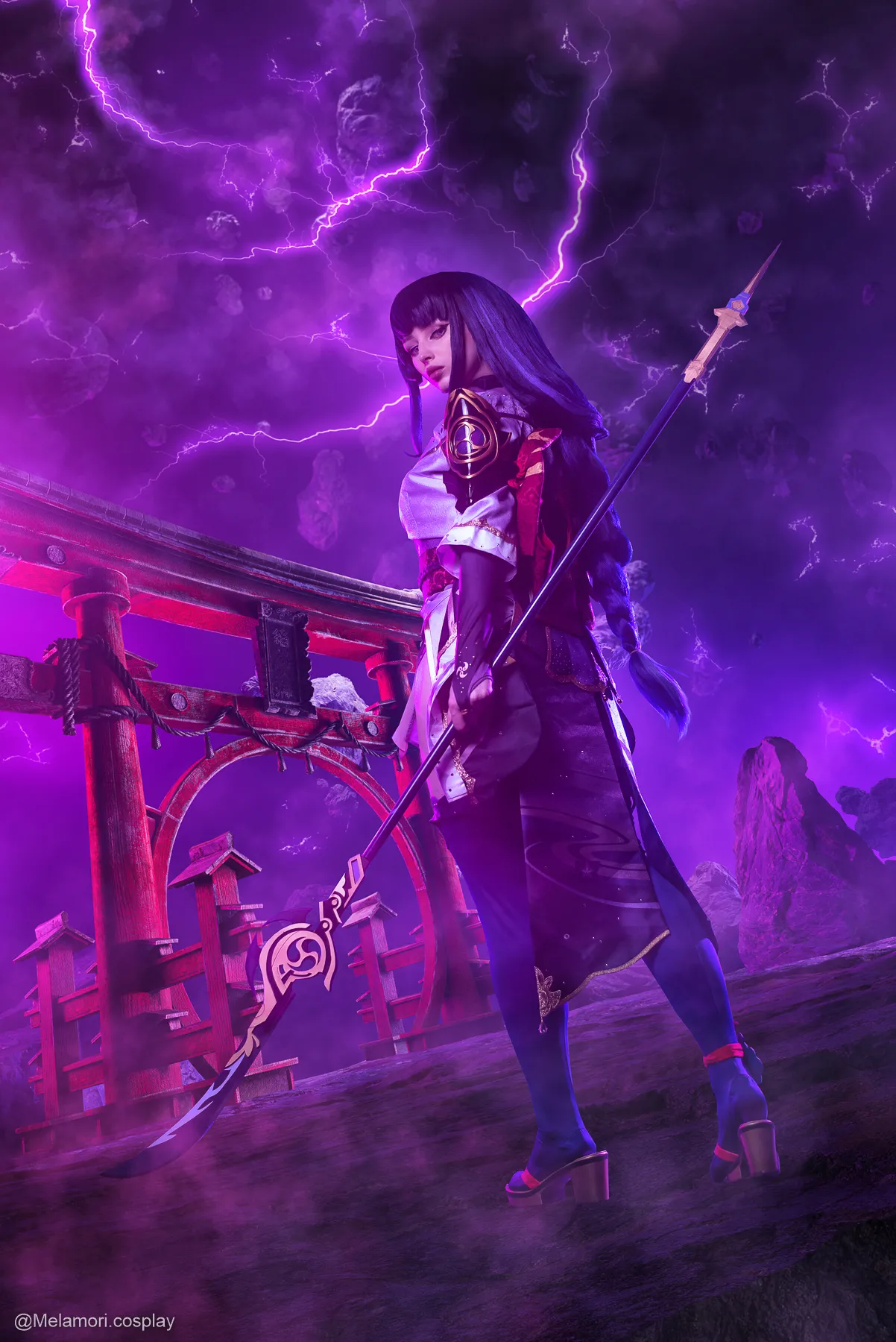 Lady Melamori Raiden Shogun Lingerie Full Set【70P-13.7MB】看起来真不错哦