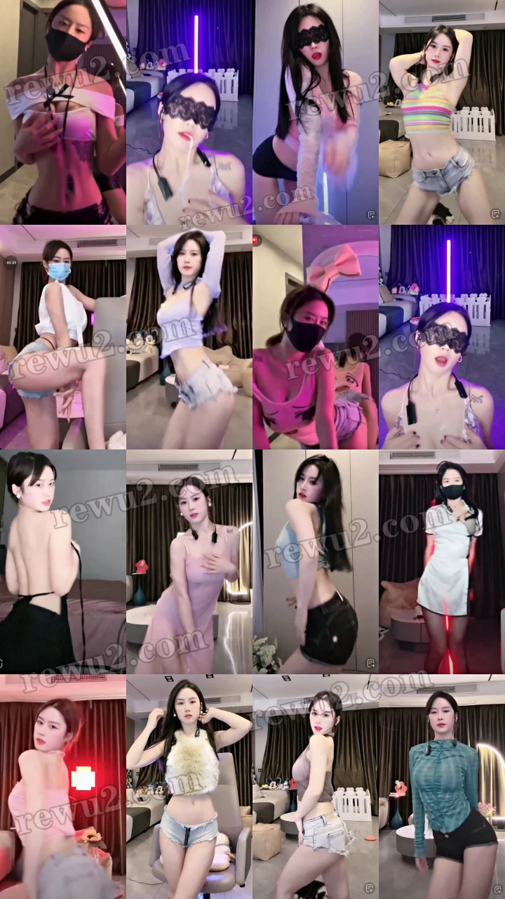 【抖音主播】奈奈落 粉丝跳舞福利（17V1.75G）-直播舞蹈视频素材下载