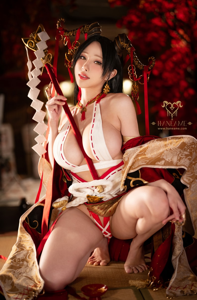 雨波HaneAme – Lustful Goat Miko 邪羊巫女写真书图片作品资源