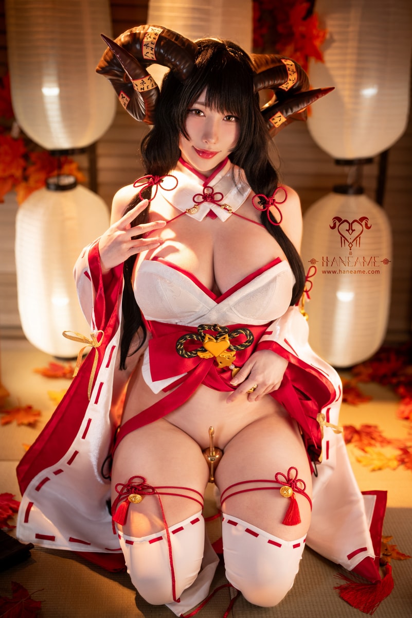 雨波HaneAme – Lustful Goat Miko 邪羊巫女写真书图片作品资源