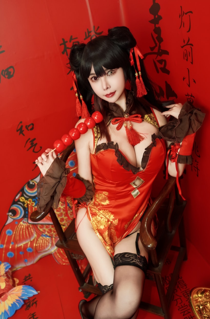 亚马逊鲶鱼 – 时崎狂三 旗袍下载欣赏