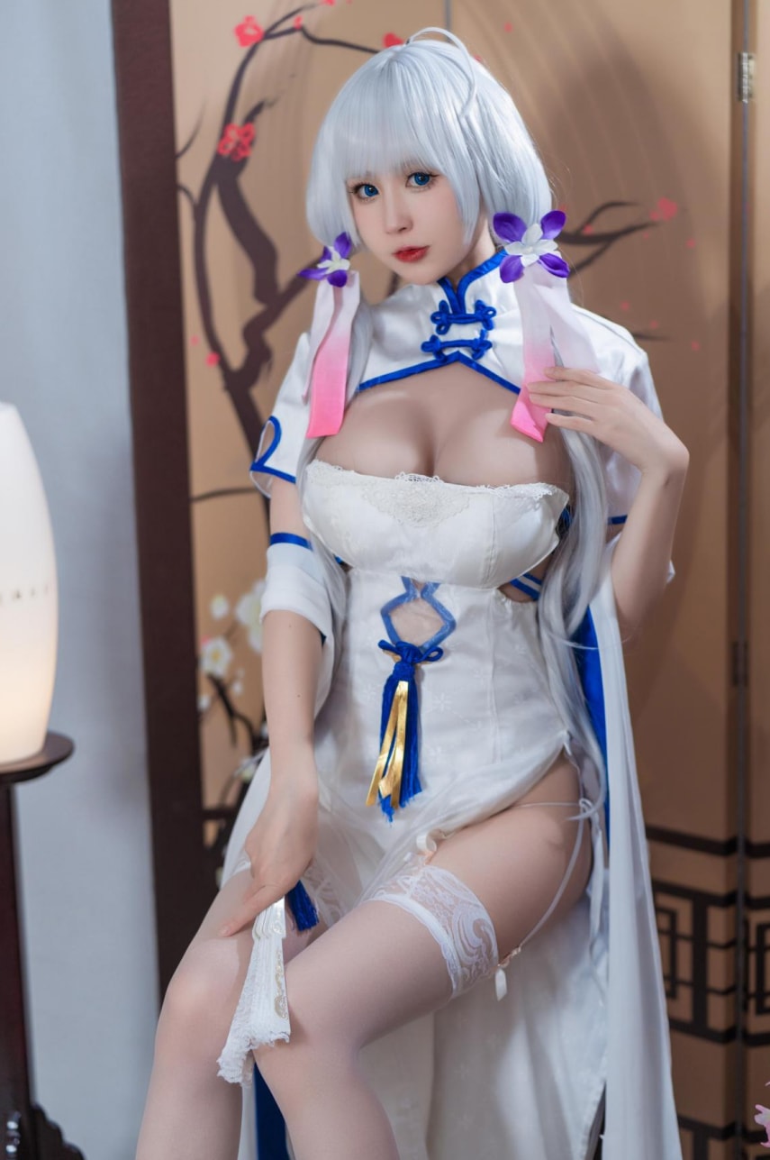 西园寺南歌 光辉 旗袍美丽的女生cos图片