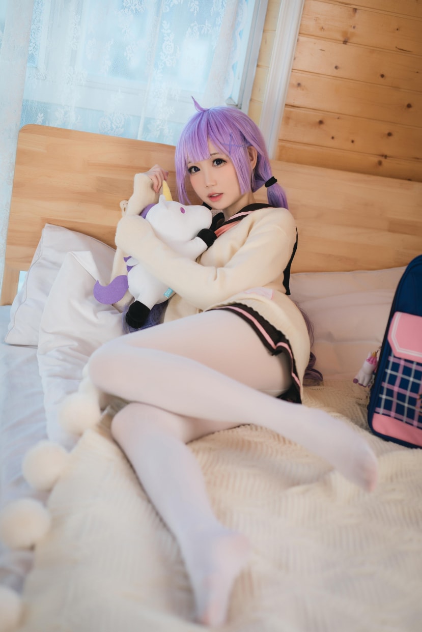 焖焖碳 独角兽JK制服cos图片下载