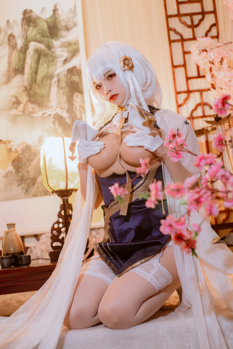 二佐Nisa – 碧蓝航线-天狼星旗袍cos图片下载