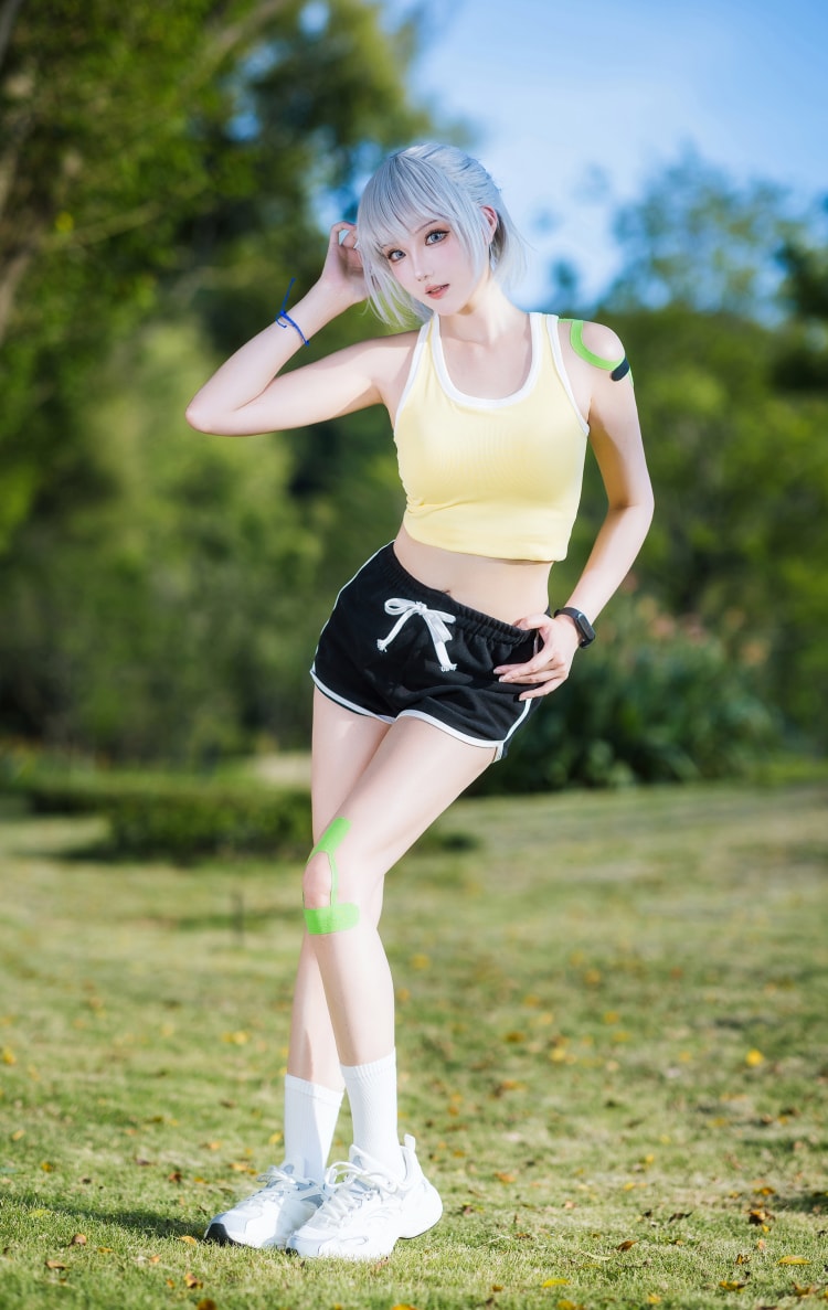 瓜希酱 灵笼-白月魁运动服作品图片未删减