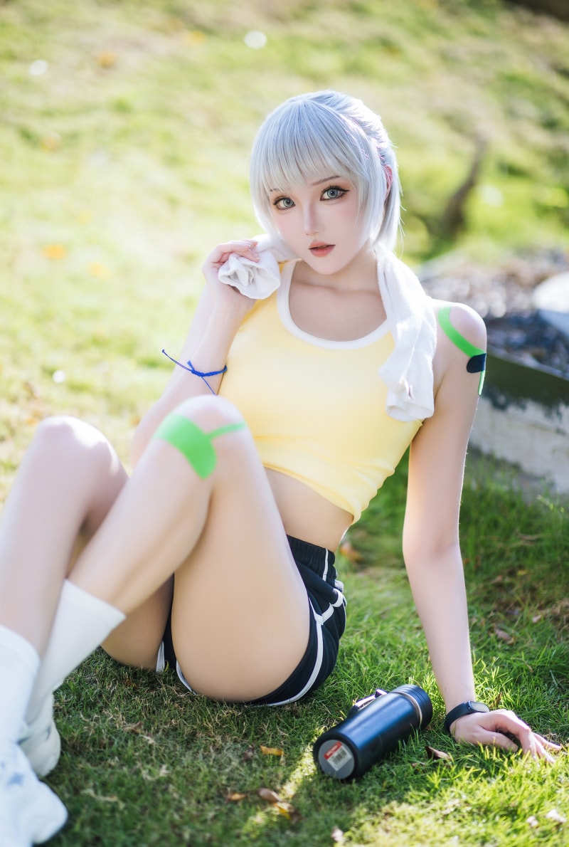 瓜希酱 灵笼-白月魁运动服作品图片未删减