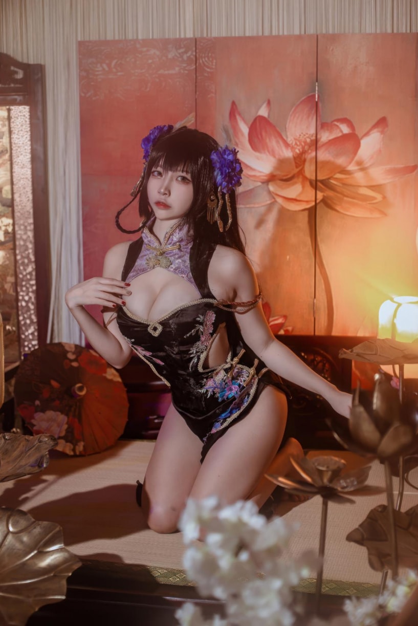 二佐Nisa – 碧蓝航线-比叡鲟旗袍图片欣赏 二佐Nisa – 碧蓝航线-比叡鲟旗袍图片欣赏