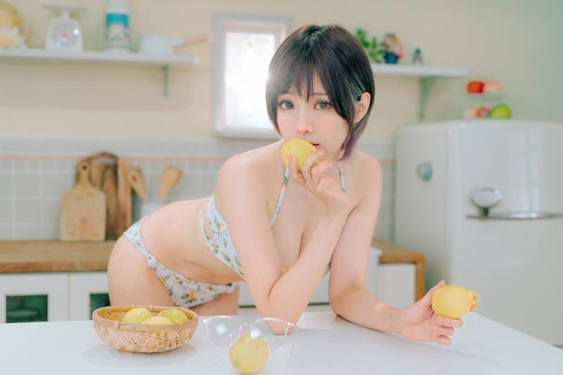 ElyEE子 2023.august C-檸檬泳裝 Lemon Swimsuit [31P-113MB]