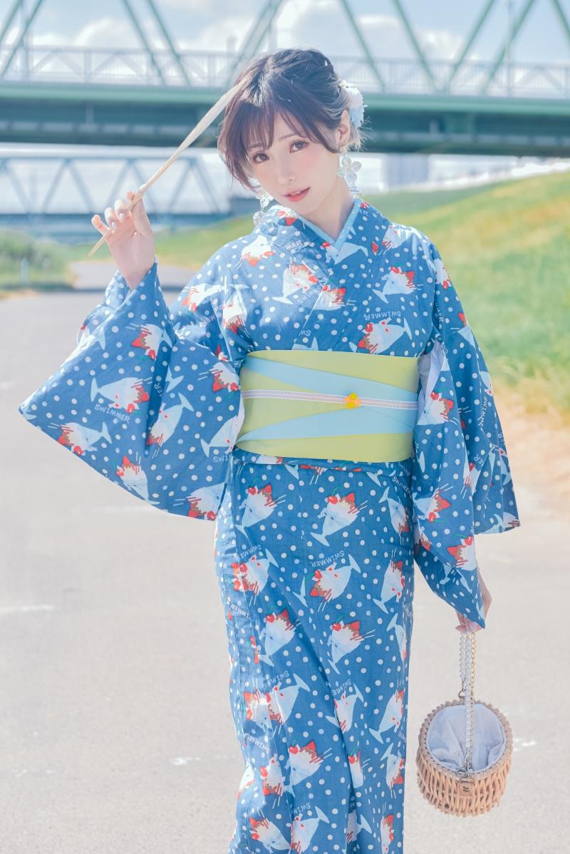 ElyEE子 2023.august A-聖代浴衣 Sundae Yukata [28P-129MB]